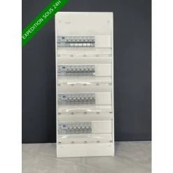 Tableau électrique Hager 4 Rangée équipé Et Pré-câblé 27 Disjoncteurs