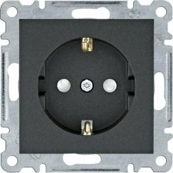 HAGER Lumina | Prise De Courant 2P + TT Lumina Noir WL1063