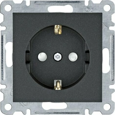 HAGER Lumina | Prise De Courant 2P + TT Lumina Noir WL1063 1 HAGER Lumina | Prise De Courant 2P + TT Lumina Noir WL1063