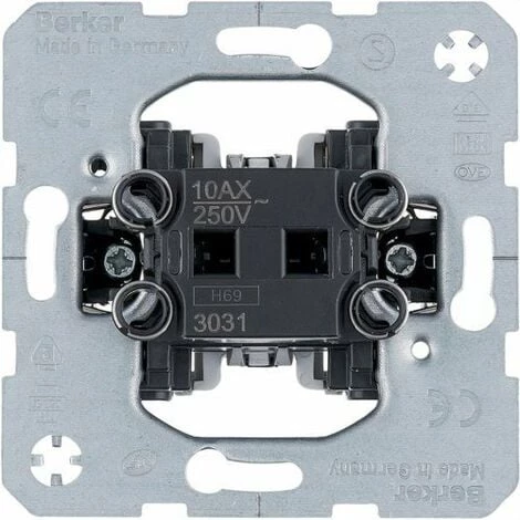 HAGER BERKER | Mécanisme Interrupteur Marche/arrêt 10AX 250V 3031 1 HAGER BERKER | Mécanisme Interrupteur Marche/arrêt 10AX 250V 3031