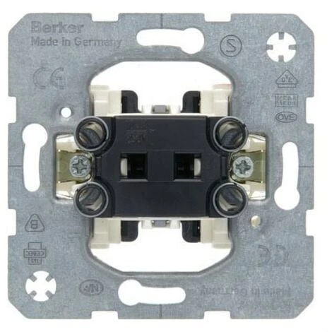 HAGER BERKER | Mécanisme Interrupteur à Bascule 10A/250V 3036 1 HAGER BERKER | Mécanisme Interrupteur à Bascule 10A/250V 3036