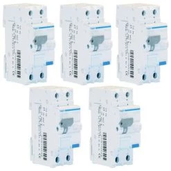 Kit Interrupteurs Différentiels Magnétothermiques Hager 1P+N 30MA 16A ADC816H