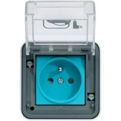 Prise De Recharge Hager Witty IP55 3KW 2P+T M2+ Saillie - XEV080