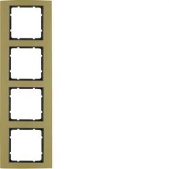 HAGER Berker B3 | Monture 4 éléments Or / Anthracite 10143016