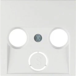 HAGER Berker S1 B3 B7 | Housse Pour TV-FM-SAT Blanc Polaire 12031909