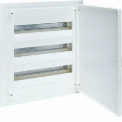 HAGER VF318PES | VF Golf Panneau électrique Encastré 3 Rangées 54 Modules Porte Blanche Bande QC