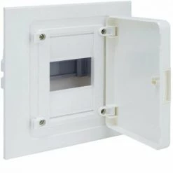 HAGER VF104PE | Tableau électrique Encastré VF Golf Avec Bandeau Blanc Opaque 1 Rangée 4 Modules