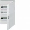 HAGER VB318PE | Tableau électrique De Surface VEGA VB 3 Rangées Avec 18 Modules Porte Opaque