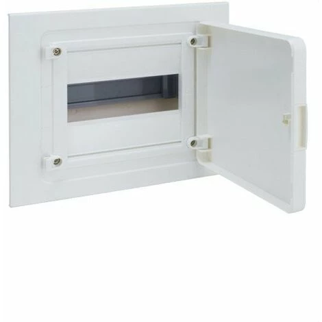 HAGER VF108PE | Tableau électrique Encastré VF Golf Avec Bandeau Blanc Opaque 1 Rang 8 Modules 1 HAGER VF108PE | Tableau électrique Encastré VF Golf Avec Bandeau Blanc Opaque 1 Rang 8 Modules