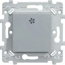 Hager WE049T Poussoir VMC Essensya Titane - Gris