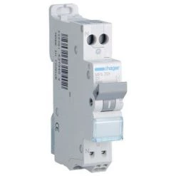 Hager MFS701 Disjoncteur 1P+N C 1A 1M - Gris