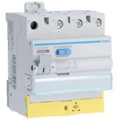 Hager CFC825F Interrupteur Différentiel 3P+N 25A 300mA - Gris