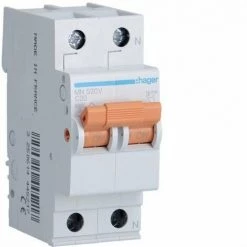 HAGER MN520V | Disjoncteur MN 1P+N 20A Courbe C
