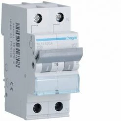 HAGER MUN520A | Disjoncteur 1P+N 20A Courbe-C 6kA