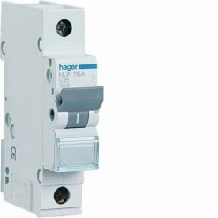 HAGER MUN116A | Disjoncteur 1P 16A Courbe-C 6kA