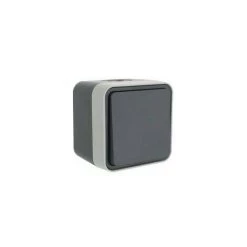 Va-et-vient étanche Cubyko Complet En Saillie - Gris - WNC001- Hager