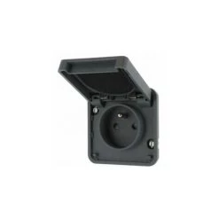 Prise 2P+T étanche Cubyko Associable - Gris - WNA100- Hager