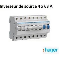 HAGER Inverseur De Source Triphasé 63A