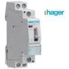 Contacteur Chauffe-eau Jour / Nuit - 25A - 2F - 230 V Hager ERC225