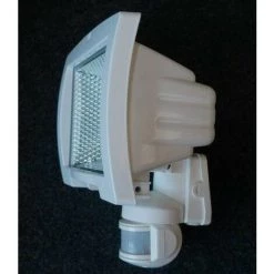 HAGER Projecteur Extérieur Blanc Halogène éco énergie 400W à Détecteur IR 140° Câble 15m IP55 -France HAGER Soldes Boutique 60657106 3