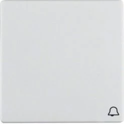 HAGER Q.1 ? TOUCHE AVEC INSCRIPTION SONNETTE BLANC POLAIRE