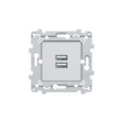 Prise USB Double - 3A - Type A - Essensya - WE112 - Hager