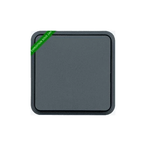 HAGER Cubyko Poussoir 1O/1F Associable Gris IP55 (WNA022) 1 HAGER Cubyko Poussoir 1O/1F Associable Gris IP55 (WNA022)