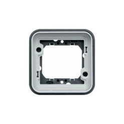 Support Encastré Cubyko Pour Mécanisme Associable - 1poste - Gris - WNA401- Hager