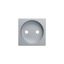 Enjoliveur Prise De Courant 2P Titane Gallery Hager WXD102T