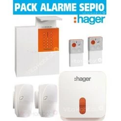 OFFRE Pack Alarme Radio SEPIO RLP305-MAISON Avec Sirene Exterieure - RADIO- Logisty Hager