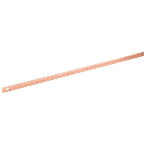 Barre En Cuivre Filetée Hager M6 Section 20X5 1750mm UC833 1 Barre En Cuivre Filetée Hager M6 Section 20X5 1750mm UC833