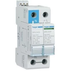 Paraf 2P Débro 65KA Rés+cont - HAGER SPN265R