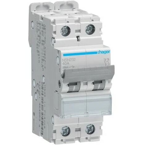Disj.2P 20kA D-32A 2m - DISJONCTEURS MULTI. HAGER NSN232 2 Disj.2P 20kA D-32A 2m - DISJONCTEURS MULTI. HAGER NSN232 – Image 2