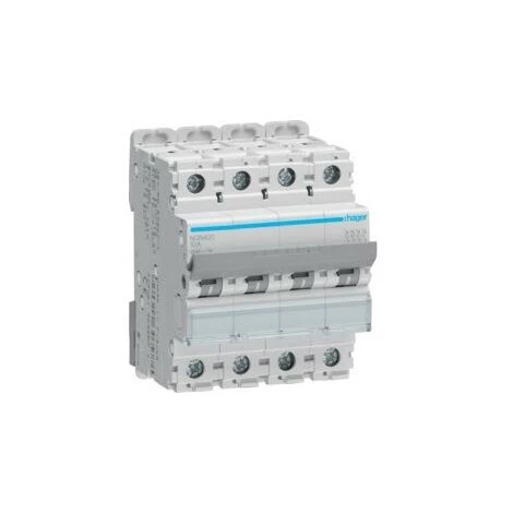 Disj.4P 25kA B-20A 4m - DISJONCTEURS MULTI. HAGER NQN420 1 Disj.4P 25kA B-20A 4m - DISJONCTEURS MULTI. HAGER NQN420