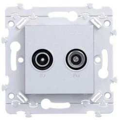 Ess. TV+FM Directe Titane HAGER WE253T