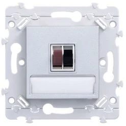 Ess. Prise HP Simple Titane HAGER WE290T