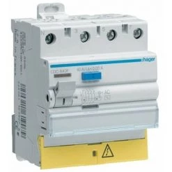 HAGER Interrupteur Différentiel CDC825F - 4P - 25A - 500V - 50/60 Hz
