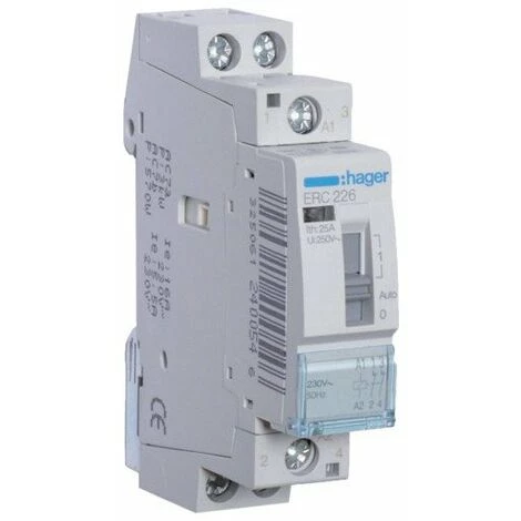 HAGER Contacteur à Commande Manuelle - 25A 1 HAGER Contacteur à Commande Manuelle - 25A