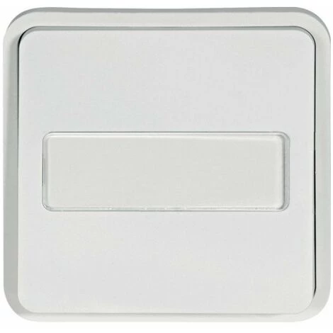 HAGER Poussoirs Porte-étiquette à Voyant Lumineux Cubyko à Fermeture 1F - Composable - IP55 - Blanc - Blanc 1 HAGER Poussoirs Porte-étiquette à Voyant Lumineux Cubyko à Fermeture 1F - Composable - IP55 - Blanc - Blanc