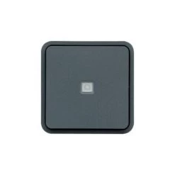 Va-et-vient étanche Cubyko Associable à Voyant Lumineux Bleu - Gris - WNA002- Hager