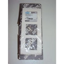 Plaque Triple Blanche 3X2 Module Verticale Entraxe 57mm SYSTO HAGER WS407