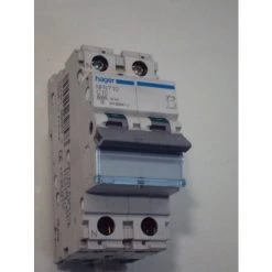 Disjoncteur 10A 1P+N Courbe C 6/10kA 2 Modules GROUPE HAGER NFN710