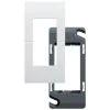 Plaque Blanche Simple 1 Module Pour Appareillage Mural Format 45X22m SYSTO HAGER WS405