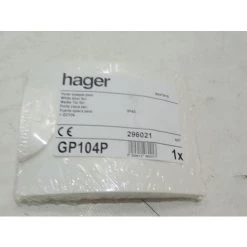 Porte Opaque Blanche Pour Coffret De Répartition Plastique 4M GD104 (non Incl) HAGER GP104P