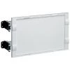 Kit 2 Rails Réglables Avec Plastron Plein Blanc H300x500mm Pour Coffret NewVegaD HAGER FD02A2