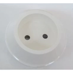 Prise De Courant 2P Sans Terre Blanche Saillie Composable (mécanisme Sans Cadre) ATEHA HAGER WJA102